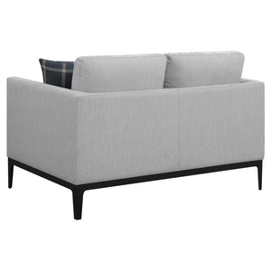 Montauk - 2 Piece Arms Living Room Set With Upholstered Seating - Light Gray