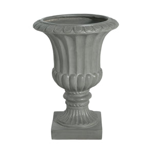 Outdoor Garden Urn Planter, Gray