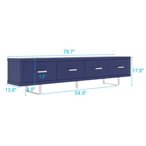 TV Stand With Slatted Drawers
