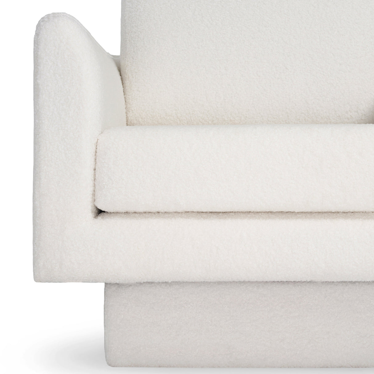 Hartswell Teddy Sherpa Modern Swivel Accent Chair