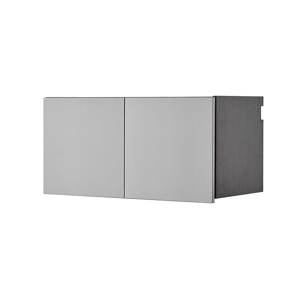 Astro Series - Wall Storage Cabinet With Soft Closing Drawers - Metallic Gray