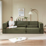Large Modern Corduroy Sofa Can Be Freely Combined