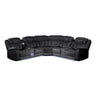 Challenger - Recliner Sectional Sofa, Built In USB, C Ports & Bluetooth