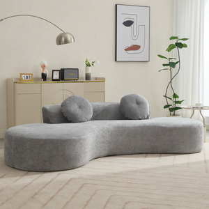 105.5'' Curved Sofa - Modern Minimalist Design