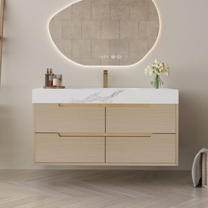 35.4" Modern Bathroom Vanity with Undermount Sink