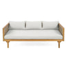 Claremont - 3 Seater Daybed Teak Acacia Wood Water Resistant Cushions
