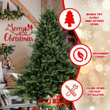 Full-Shaped 6 Ft Christmas Tree with 1673 PE/PVC Tips