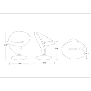 Curl - Swivel Lounge Chair