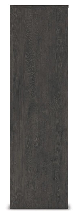Fraluna - Five Drawer Chest - Charcoal