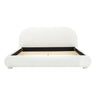 Upholstered Simple Modern Bedroom Bed With Curved Headboard