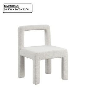 Dining Chairs With Square Open Back (Set of 2)