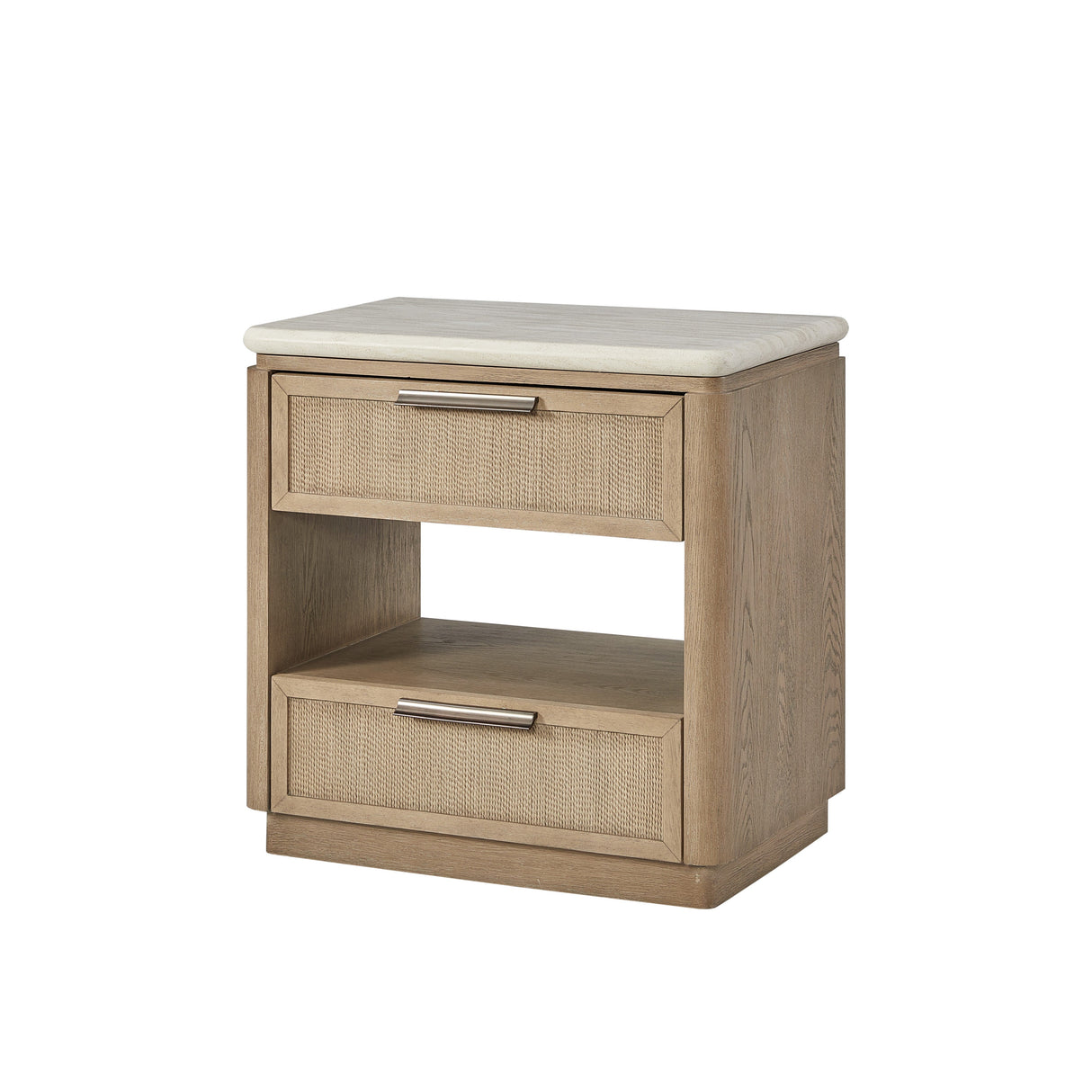 Palmera Rope Pattern Design 2-Drawer Nightstand
