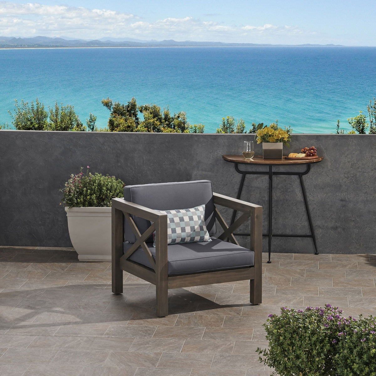 Brava - Mid - Century Modern Club Chair With Water Resistant Cushions