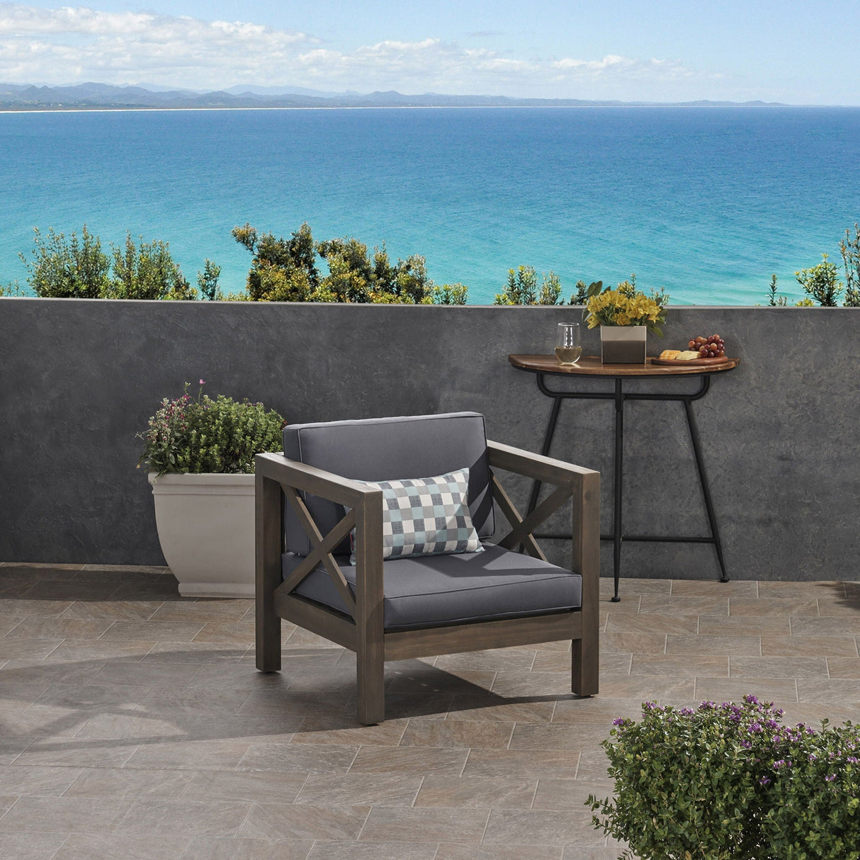 Brava - Mid - Century Modern Club Chair With Water Resistant Cushions