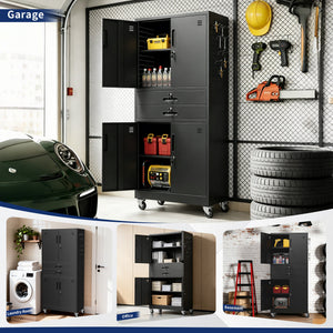 Metal Storage Cabinet with Two Drawers
