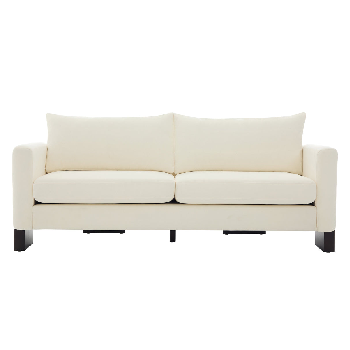 Modern Sofa Couch Stylish 3-Seater Sofa with Rubberwood Legs