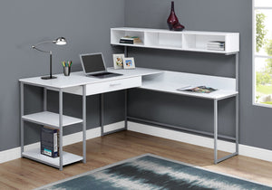 Computer Desk, Home Office, Corner, Storage Drawers, L Shape, Contemporary & Modern