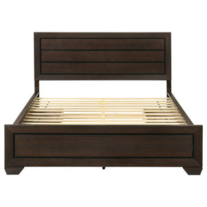 Kauffman - Queen Storage Panel Bed With Side Drawers - Dark Brown