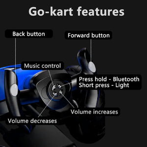 Electric Kids Pedal Go Kart With Adjustable Seat, Foldable Design