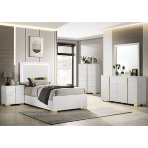 Jeremiah - LED Panel Bed With Touch Controlled Lighting