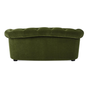 Kiki 36.5' Chesterfield Dog Sofa Bed, Medium, Olive Green Performance Velvet