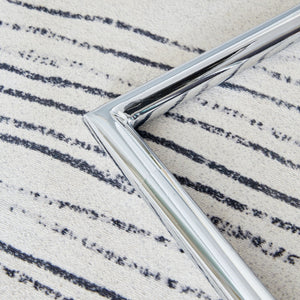 Modern Dining Chairs With Padded Seat, Metal Legs