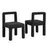 Dining Chairs With Square Open Back (Set of 2)