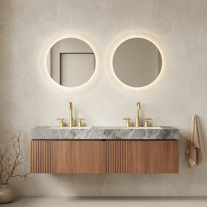 MURI 60" Bathroom Vanity & Sink, Floating Plywood Storage Cabinet