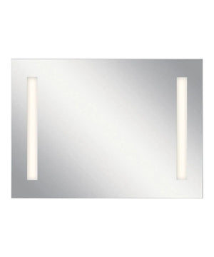 36"W x 26"H 4-Light Integrated LED Backlit Mirror with Bluetooth Soundbar