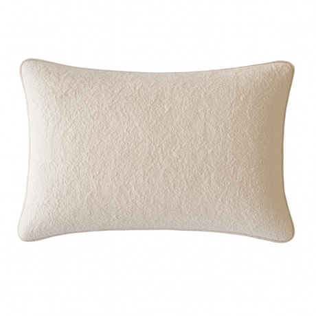 Ivory Textured Pillow of Serene Comfort