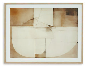 Corlain - Wall Art - Brown / Tan / White