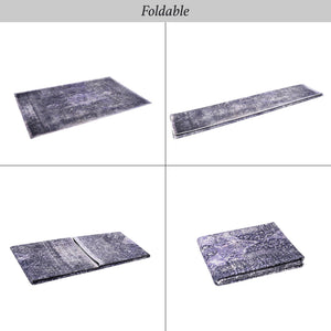 Maval - 3' X 5' Washable Area Rug - Anthracite