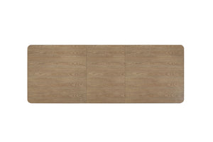 Double Pedestal Table Latte - Light Brown