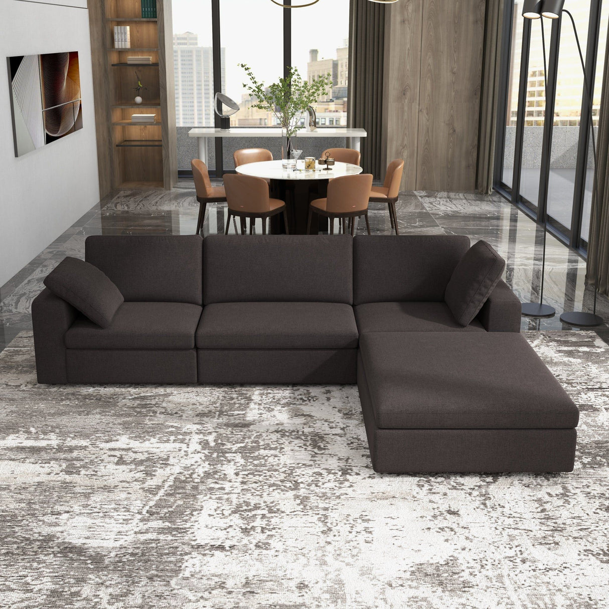 Cecilia - Modular Corner Sectional Modern Sofa