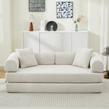 Folding Sofa Bed Convertible Couch with 2 Pillows