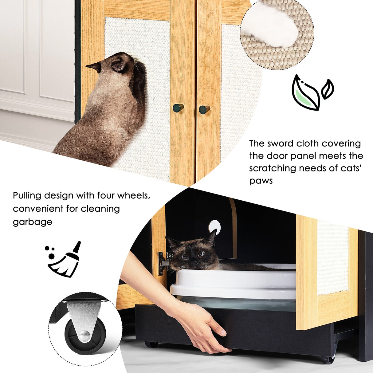 Double Litter Box Enclosure for Cats