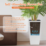 Pack of 2 Square Planters with Automatic Watering System - 22 Inch