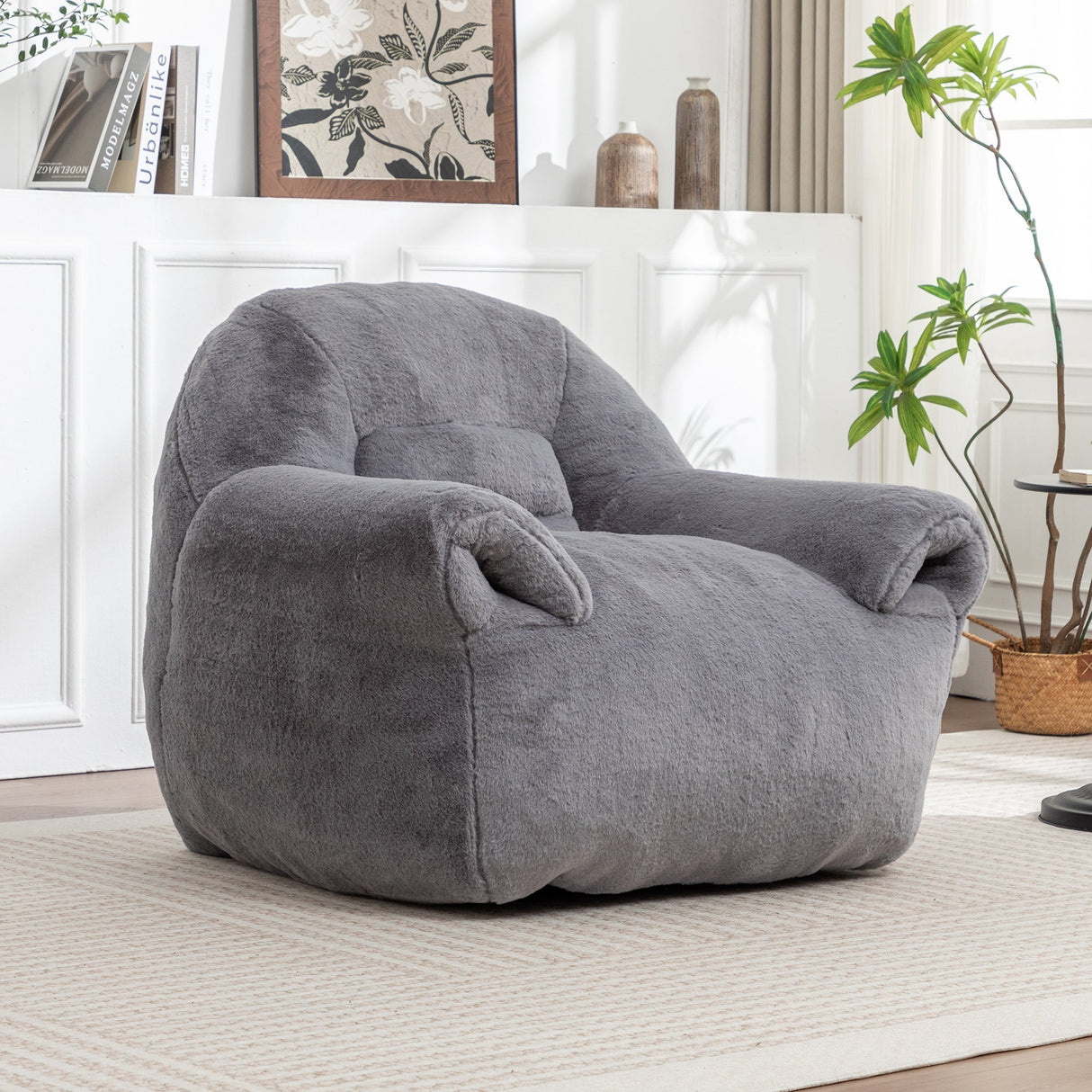 Comfy Bean Bag Chair with Back Support