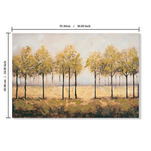Framed Autumn Embellishments Canvas Wall Art