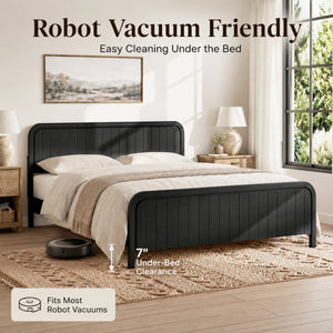 King Bed Frame with Headboard