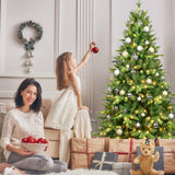 7ft Pre-Lit Christmas Tree with 450 Warm White LED Lights