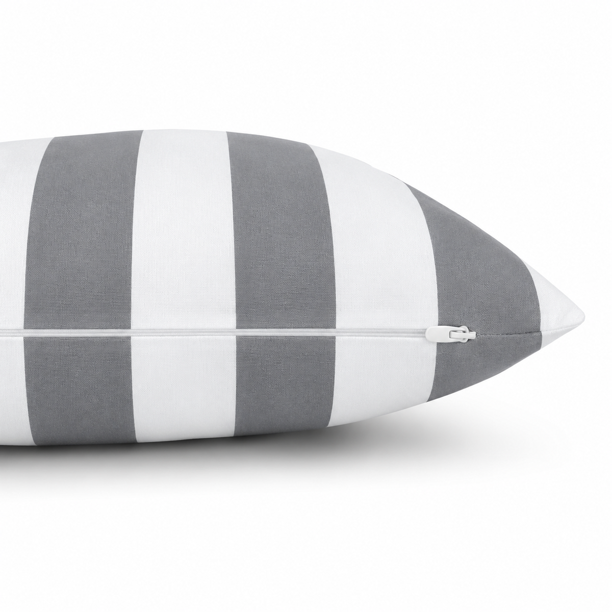 6 Pack Outdoor Pillow Covers - Gray/White Striped