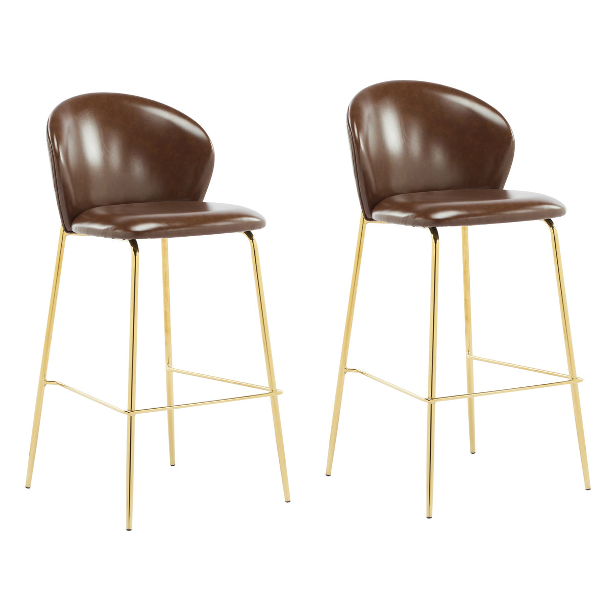 Kira Indoor Upholstered Bar StoolSet of 2