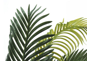 47" Tall, Artificial Plant, Palm Tree, Indoor, Faux, Fake, Floor, Greenery, Potted, Real Touch, Decorative - Green / Black