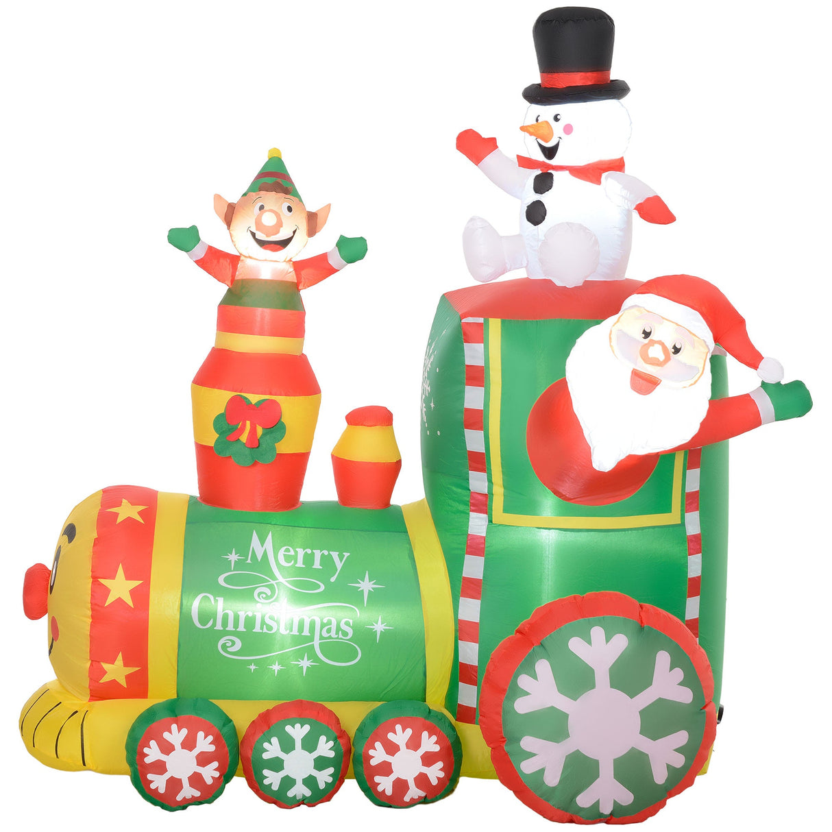 Outsunny 5.9' Christmas Inflatables Train