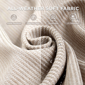70.9" PE Wicker Rattan Outdoor Furniture Set