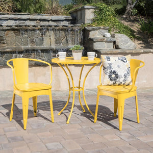 Colmar - 3 Piece Metal Outdoor Set