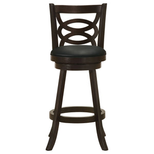 Calecita Wood Swivel Bar Chair Cappuccino (Set of 2)