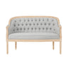 French Country Chesterfield Style Tufted Loveseat