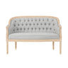 French Country Chesterfield Style Tufted Loveseat